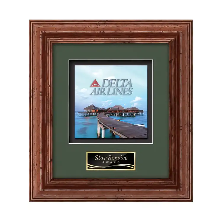 Waterleaf Terrene Multicolor on Metal Framed Award #13