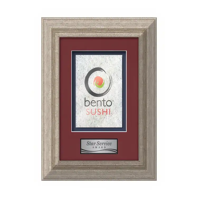 Waterleaf Terrene Multicolor on Metal Framed Award #6