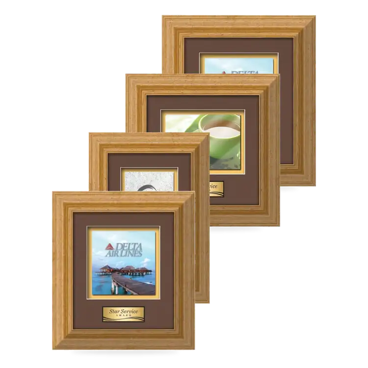 Waterleaf Terrene Multicolor on Metal Framed Award