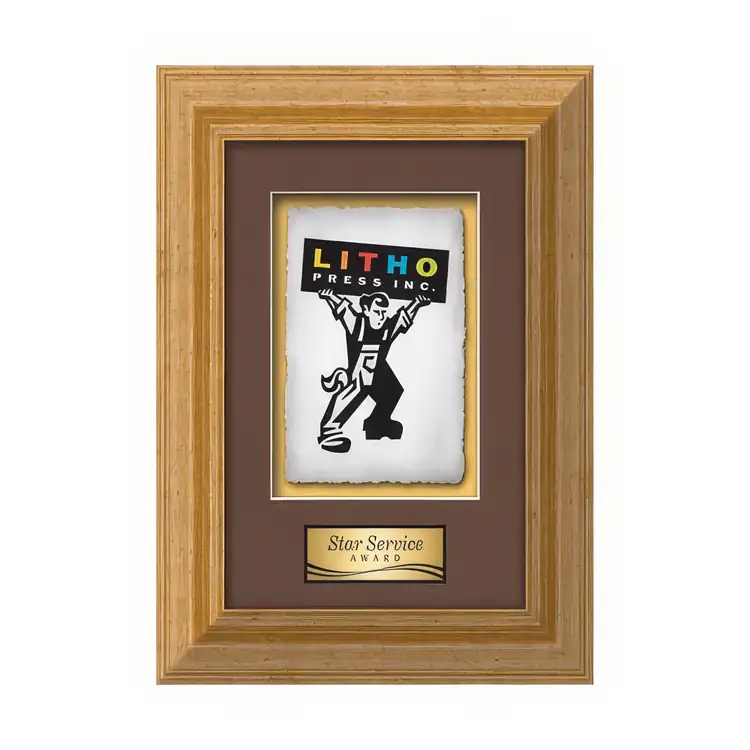 Waterleaf Terrene Multicolor on Artisan Paper Framed Award #10