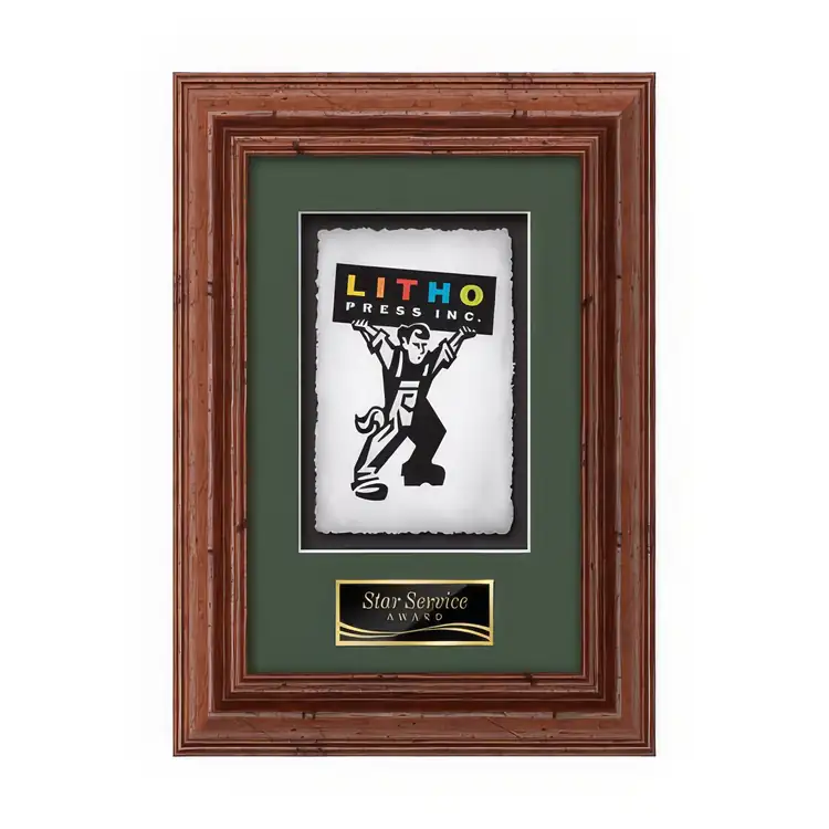 Waterleaf Terrene Multicolor on Artisan Paper Framed Award #2