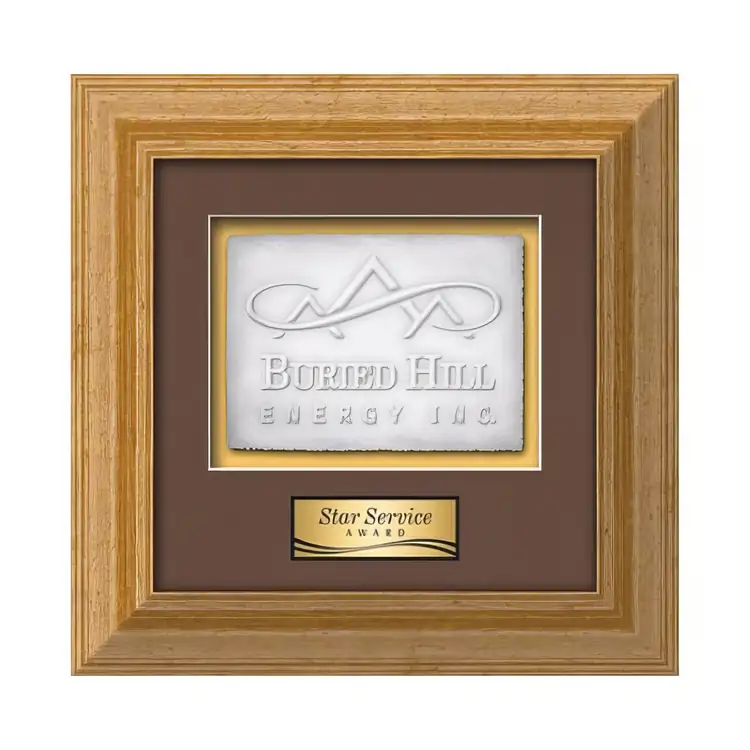 Waterleaf Terrene Cast Paper Framed Award #4