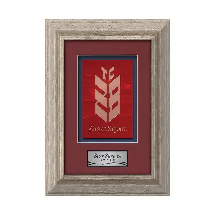 Waterleaf Terrene Stained Glass Framed Award #2