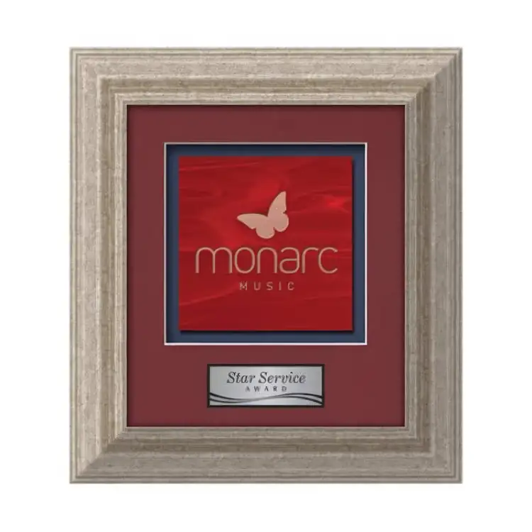 Waterleaf Terrene Stained Glass Framed Award #3