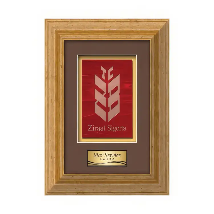Waterleaf Terrene Stained Glass Framed Award #5