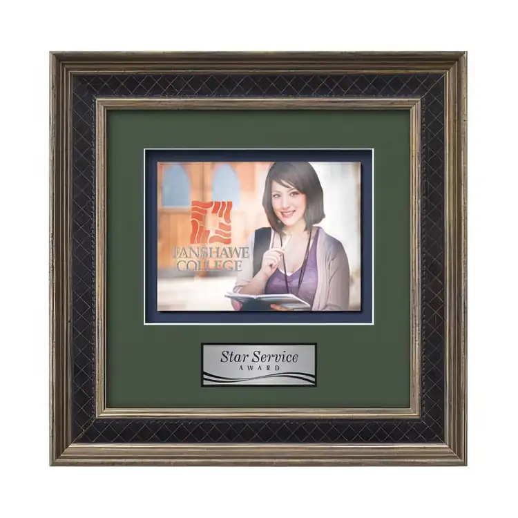 Waterleaf Tuscan Multicolor on Metal Framed Award #4