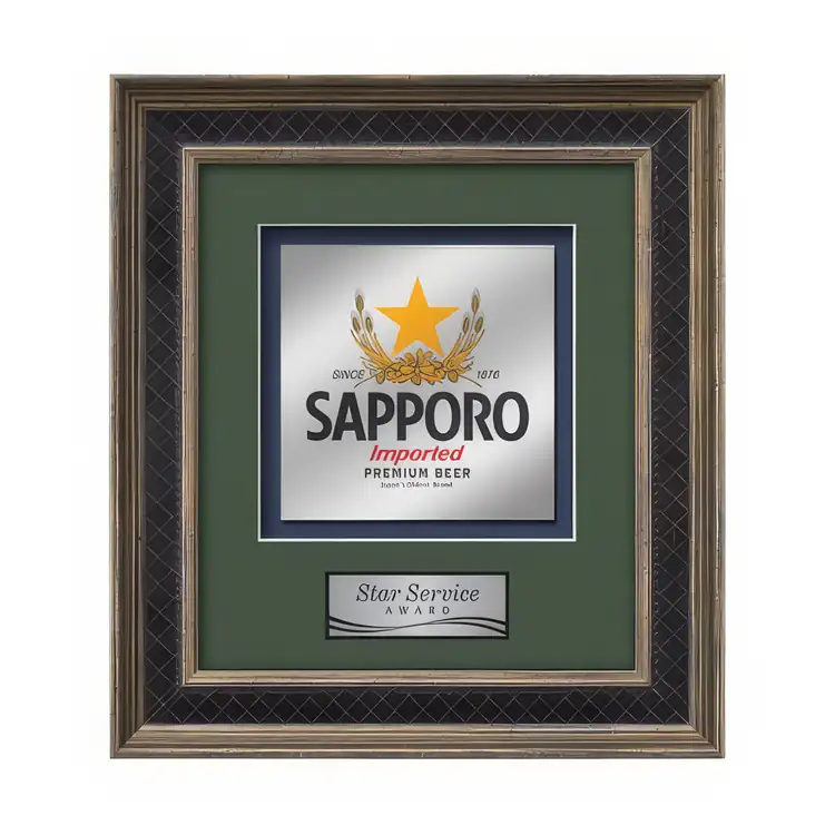 Waterleaf Tuscan Multicolor on Metal Framed Award #5