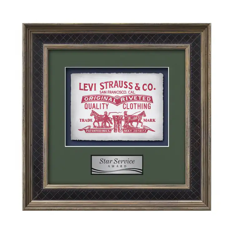Waterleaf Tuscan Multicolor on Artisan Paper Framed Award #4