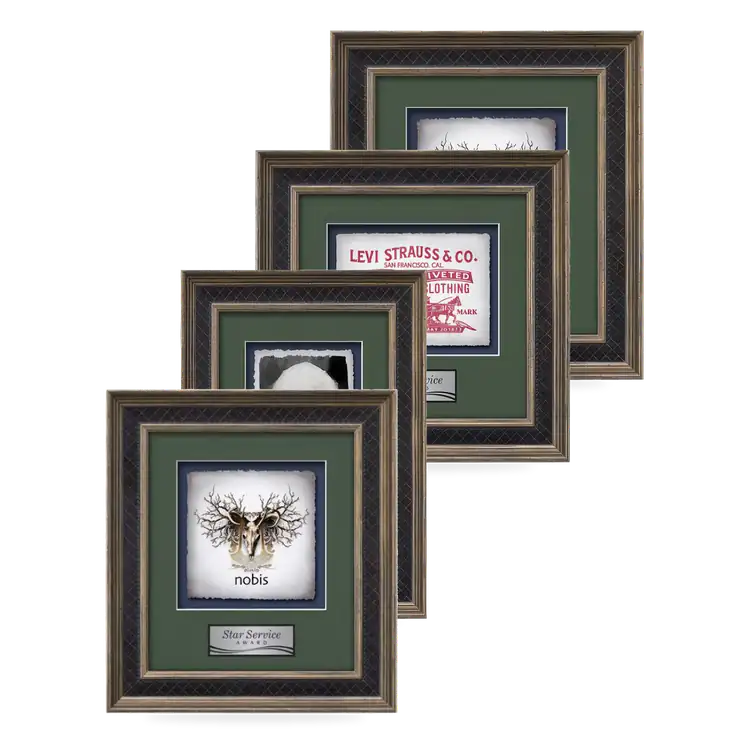 Waterleaf Tuscan Multicolor on Artisan Paper Framed Award