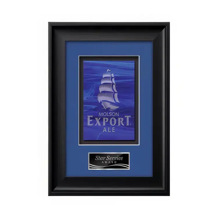 Waterleaf Yorktech Stained Glass Framed Award #2