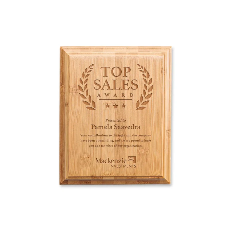 Bamboo Engraved Plaque #3