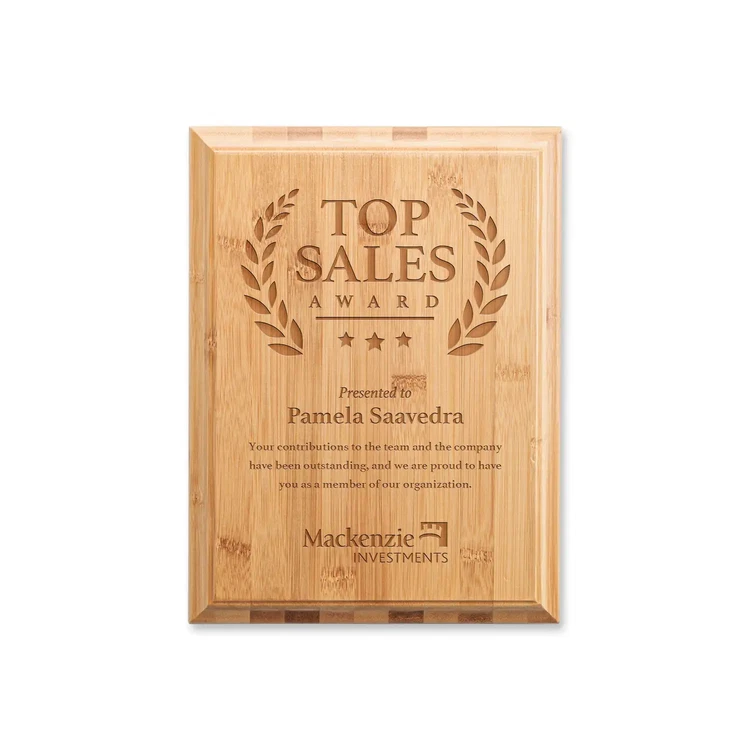 Bamboo Engraved Plaque #4