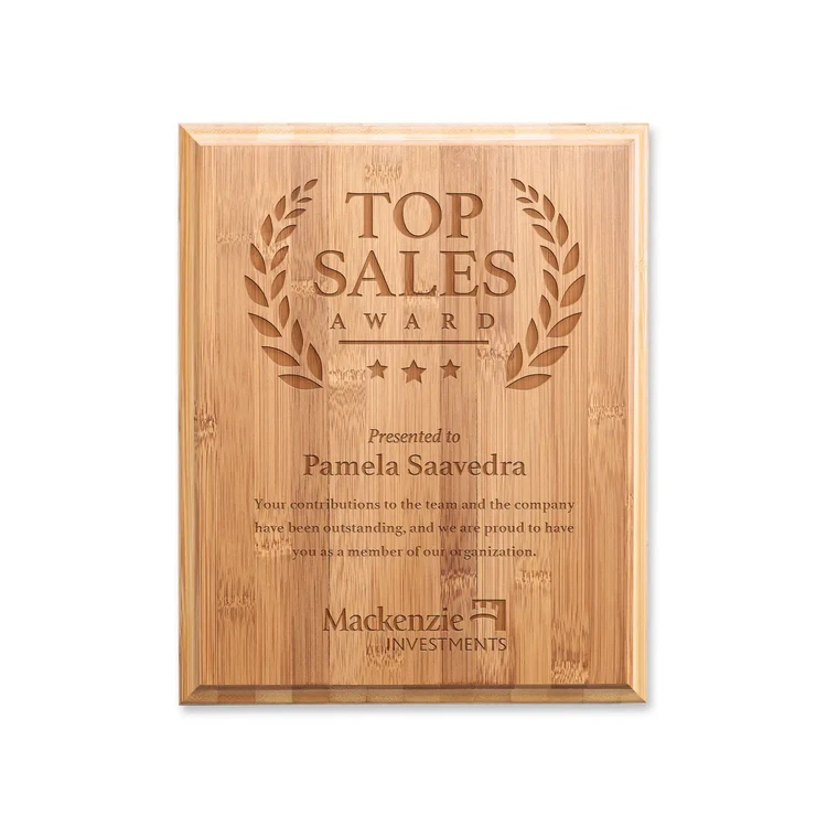 Bamboo Engraved Plaque #5