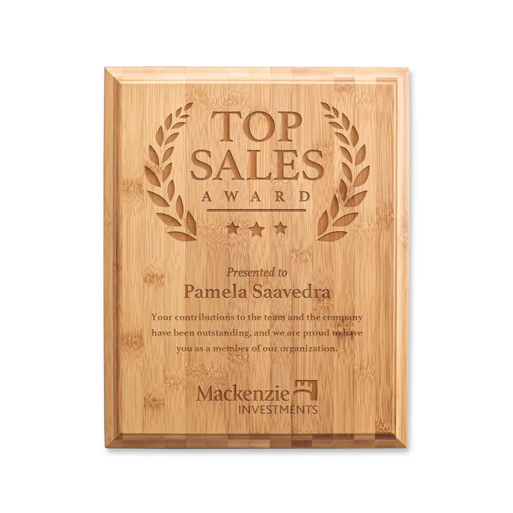 Bamboo Engraved Plaque #6