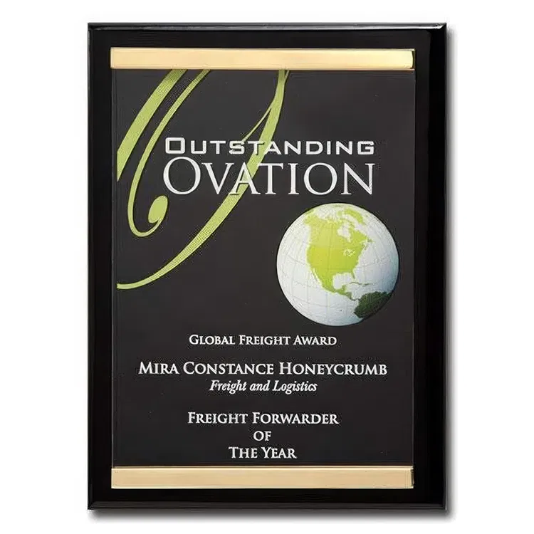 Multicolor Plaque with Brass Channels #3