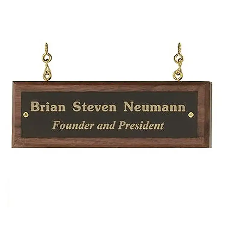 Add-A-Bar Plaque - Walnut 2 x 6 in