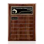 Plaque perpétuelle Antwerp - Fini cerisier - 18 plaquettes 12 x 15.5 po