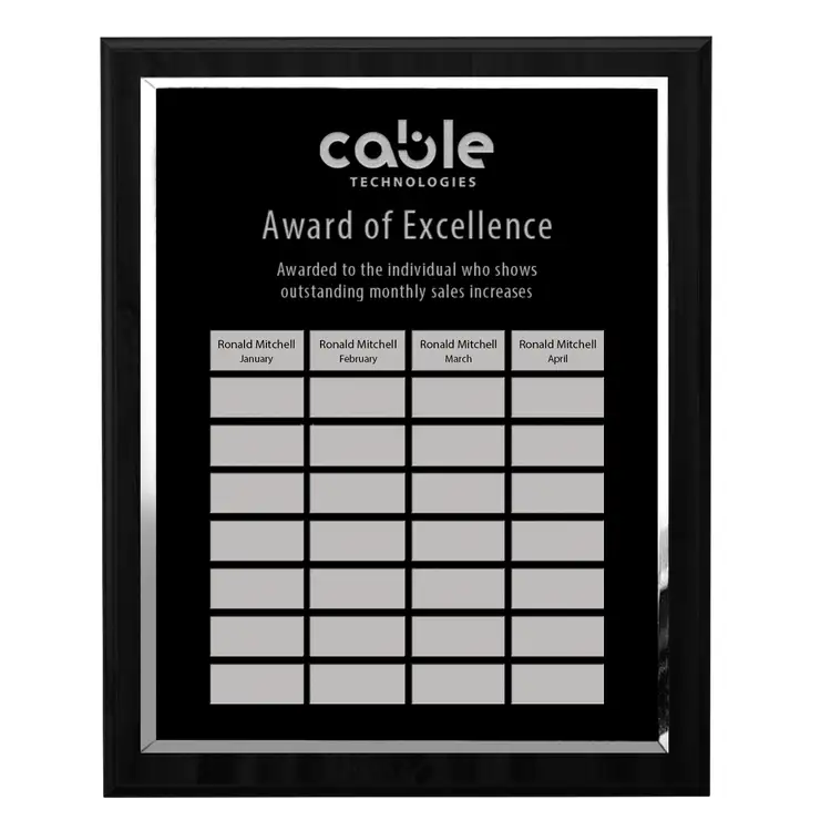 Plaque perpétuelle Blackwell - Noir - 32 plaquettes 16 x 20 po