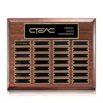 Plaque perpétuelle Carisbrooke - Noyer - 28 plaquettes 10.5 x 13 po