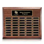 Plaque perpétuelle Carisbrooke - Noyer - 40 plaquettes 12 x 15 po