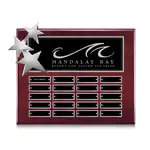 Plaque perpétuelle Constellation - Bois de Rose Chrome 10.5 x 13 po