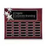 Plaque perpétuelle Constellation - Bois de Rose Chrome 12 x 15 po