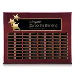 Plaque perpétuelle Constellation - Bois de Rose Or 18 x 24 po