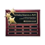 Plaque perpétuelle Constellation - Bois de Rose Or 9 x 12 po