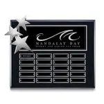 Plaque perpétuelle Constellation - Ébène Chrome 10.5 x 13 po