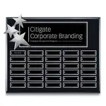 Plaque perpétuelle Constellation - Ébène Chrome 12 x 15 po