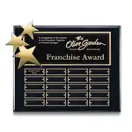 Plaque perpétuelle Constellation - Ébène Or 10.5 x 13 po