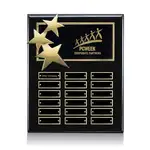 Plaque perpétuelle Constellation verticale - Noir/Or - 18 plaquettes 10.5 x 13 po