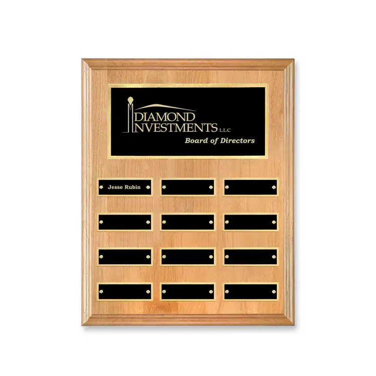 Erindale (Vert) Perpetual Plaque - Red Alder - 12 Plates 8 x 10 in #2