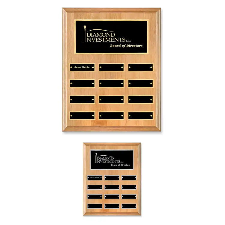 Erindale (Vert) Perpetual Plaque - Red Alder - 12 Plates 8 x 10 in