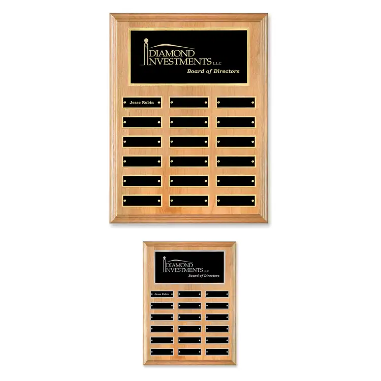 Erindale (Vert) Perpetual Plaque - Red Alder - 18 Plates 9 x 12 in