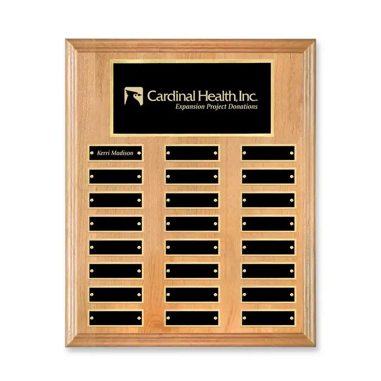 Erindale (Vert) Perpetual Plaque - Red Alder - 24 Plates 10.5 x 13 in #2