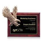 Plaque perpétuelle Flying Eagle - Bois de Rose (L) 9 x 12 po
