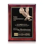 Plaque perpétuelle Flying Eagle - Bois de Rose (S) 9 x 12 po