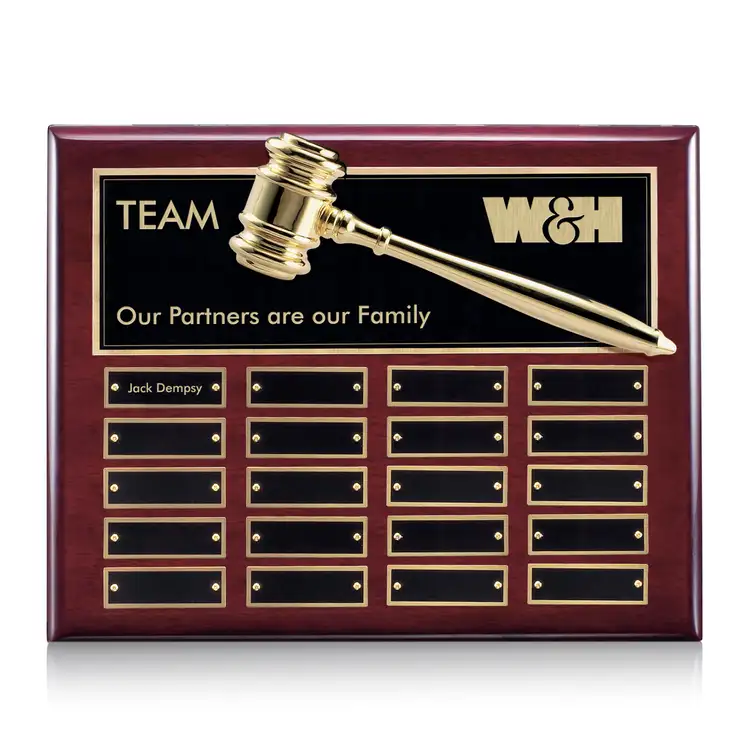 Gavel Perpetual - Rosewood - 20 Plates 10.5 x 13 in