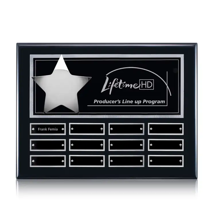 Hollister (Horiz) Perpetual - Black/Silver - 12 Plates 9 x 12 in