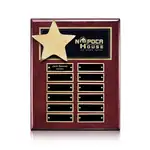 Plaque perpétuelle Hollister verticale - Bois de Rose/Or - 12 plaquettes 8 x 10 po