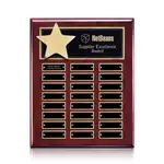 Plaque perpétuelle Hollister verticale - Bois de Rose/Or - 24 plaquettes 10.5 x 13 po