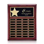 Plaque perpétuelle Hollister verticale - Bois de Rose/Or - 32 plaquettes 12 x 15 po