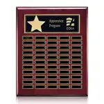 Plaque perpétuelle Hollister verticale - Bois de Rose/Or - 55 plaquettes 16 x 20 po
