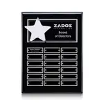 Plaque perpétuelle Hollister verticale - Noir/Argent - 18 plaquettes 9 x 12 po