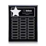 Plaque perpétuelle Hollister verticale - Noir/Argent - 24 plaquettes 10.5 x 13 po