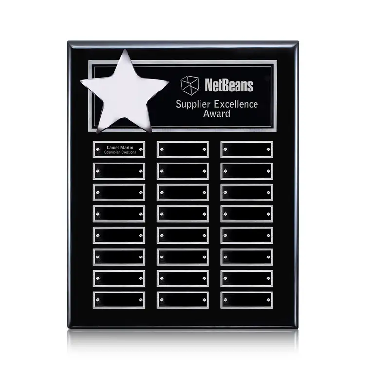 Hollister (Vert) Perpetual - Black/Silver - 24 Plates 10.5 x 13 in