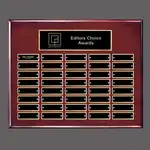 Plaque perpétuelle Oakleigh Horiz Pert/ - Bois de Rose/Or - 40 plaquettes 12 x 15 po