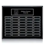 Plaque perpétuelle Oakleigh Horiz Pert/ - Noir/Argent - 40 plaquettes 12 x 15 po