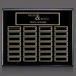 Plaque perpétuelle Oakleigh Horiz Pert/ - Noir/Or - 28 plaquettes 10.5 x 13 po
